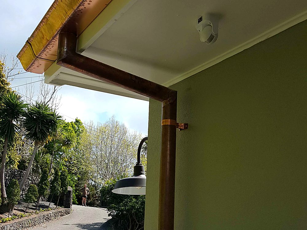Copper gutter and downpipe installed by Totally Guttered